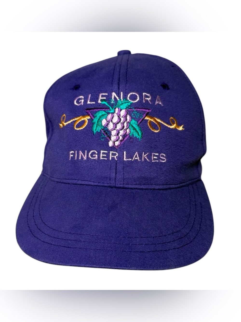 Finger Lakes NY Glenora Winery Hat Purple Dad Cap Vineyard Grapes